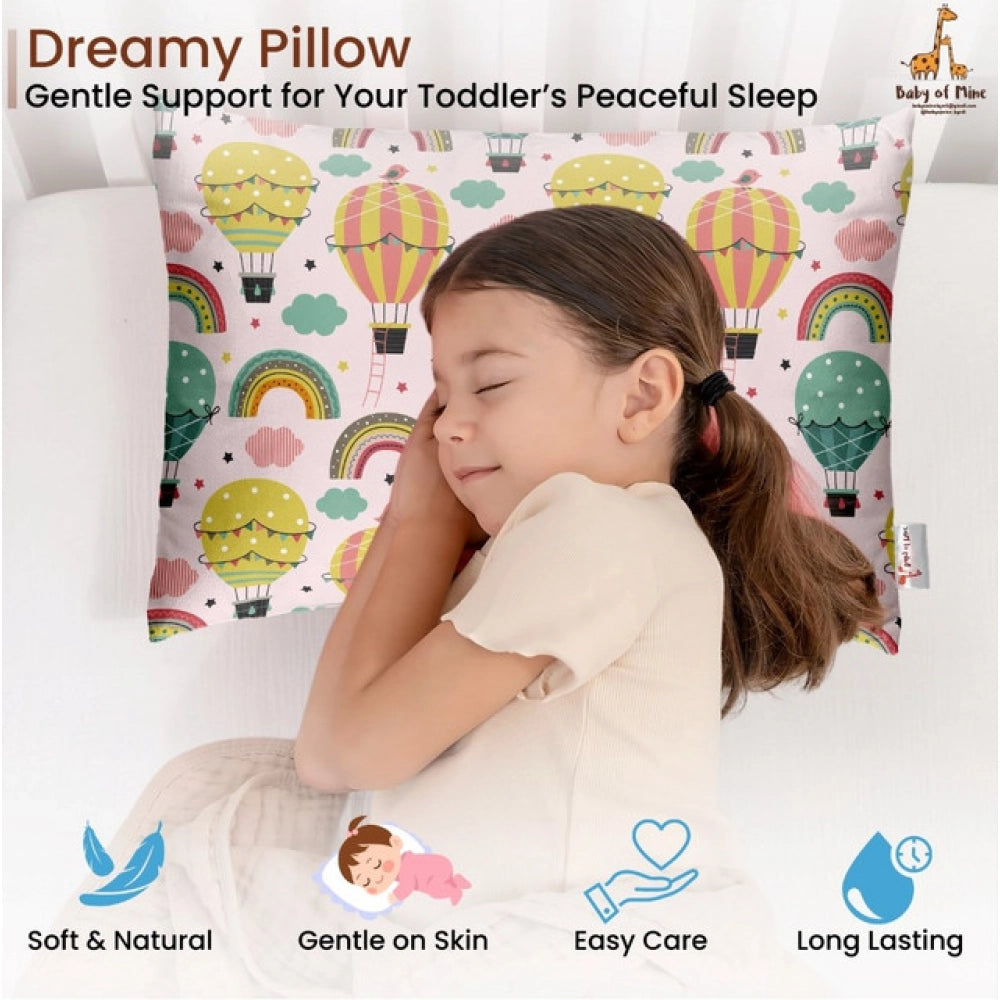Generic Soft Plush Printed Baby Infant Pillow for Kids Age 1 To 5 Years (Multicolor)
