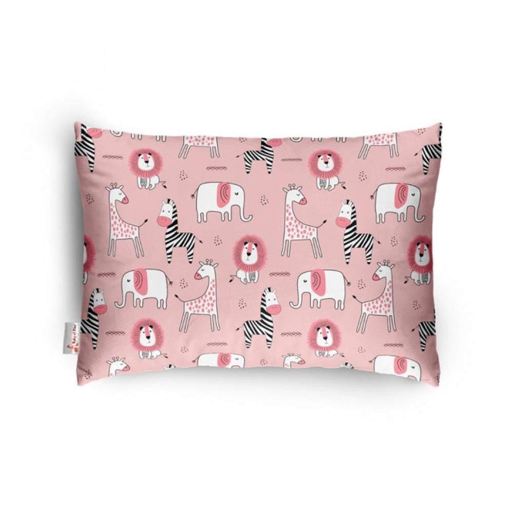 Generic Soft Plush Printed Baby Infant Pillow for Kids Age 1 To 5 Years (Pink)