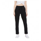 Generic Women's Cotton Solid Elasticated Track Pants (Black)