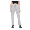  Women's Cotton Solid Elasticated Track Pants (Light Grey)