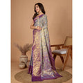  Women's Jacquard Saree With Unstitched Blouse 5.5MtrÂ (Multicolor)