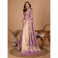 Women's Jacquard Saree With Unstitched Blouse 5.5MtrÂ (Multicolor)
