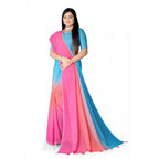 Generic Women's Georgette Floral Printed Saree With Unstitched Blouse 5.5MtrÂ (Multicolor)