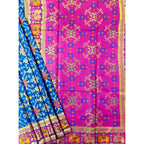 Generic Women's Patola Silk Meena And Zari Woven Saree With Unstitched Blouse 5.5MtrÂ (Pink)