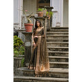  Women's Silk_Blend Butti Pattern Saree With Unstitched Blouse 5.5MtrÂ (Coffee)