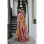 Generic Women's Faux_Tussar Ikat Saree With Unstitched Blouse 5.5MtrÂ (Rust)