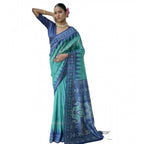 Generic Women's Faux_Tussar Ikat Saree With Unstitched Blouse 5.5MtrÂ (Sea_Green)