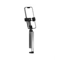  Aluminum-Plastic Solid Bluetooth Selfie Stick and Travel Tripod Stand (Silver-Black)