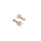 Generic Women's Brass Silver Plated Drop Earrings (Turquoise)