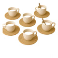  Cotton Rope Drink Coasters 6 Pcs Set (Beige)