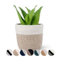  Cotton Flower Pot With Out Lid (White-Kidi)