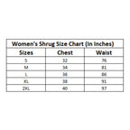 Generic Women's Polyester Floral Long Sleeves Shrug (Pink-Coral)