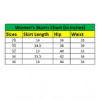 Generic Women's Denim Lycra Solid Zip Closure Skorts (Navy)